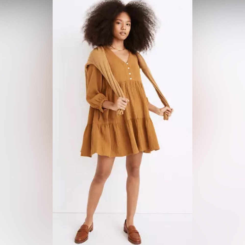 Madewell tiered dresss